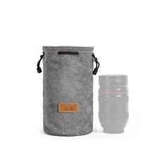 S.C.COTTON Liner Protezione digitale antiurto Borsa per obiettivo SLR portatile Borsa per fotocamera singola micro Round Grey M