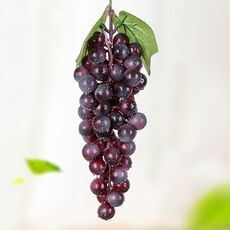 4 grappoli 60 uve viola simulazione fruity simulazione uva in PVC con crema uva sparare puntelli
