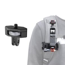 Sunnylife Adattatore regolabile in metallo da 1/4 di pollice per DJI Pocket 2 / FIMI Palm 2 / INSTA360 One X-2 (grigio scuro)