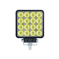 Faro anteriore da lavoro a LED ad alta luminosità per carrello elevatore DC 12V-80V, dimensioni: 4 pollici, 16 perline