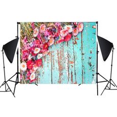 1,25 m x 0,8 m finto legno bordo di grano Gourmet 3D foto fotografia sfondo panno (MB10)
