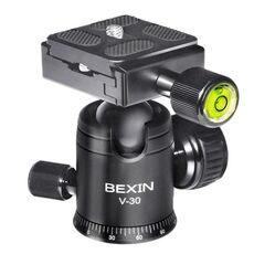 BEXIN Treppiede in lega di alluminio con rotazione a 360 gradi Testa a sfera da 30 mm con piastra a sgancio rapido
