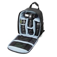 Suppomotore DL-B012 Borsa per fotocamera da esterno portatile per GoPro, Sjcam, Nikon, Canon, Xiaomi Xiaoyi Yi, Dimensioni: 27,5 * 12,5 * 34 cm (grigio)