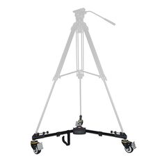 Kingjoy VX-600D Fotocamera in lega di alluminio Base per treppiede con ruota a pedale grande