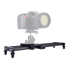 YELANGU L40T Binario di scorrimento in fibra di carbonio da 40 cm per fotocamere reflex / videocamere (nero)