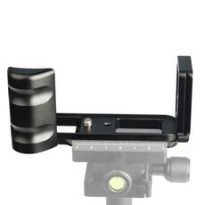 Supporto di base per staffa a piastra a sgancio rapido a scatto verticale da 1/4 di pollice per FUJIFILM X-E3 (nero)
