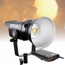 Aputure LS C120D II High Color Restoration CRI 96 Light Storm Natural White Light 5500K COB LED Studio Video Light con telecomando wireless 2.4GHz e scatola di controllo (nero)
