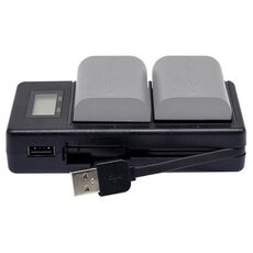 Caricatore LCD digitale per batteria SLR per fotocamera digitale LP-E6 per serie Canon