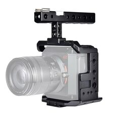 YELANGU C11 Stabilizzatore a gabbia per videocamera con impugnatura per Z CAM E2 (nero)