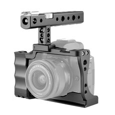 YELANGU C14 YLG0714A Stabilizzatore a gabbia per videocamera con impugnatura per Canon EOS M50 (nero)