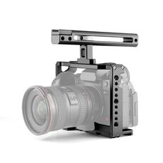 YELANGU C18 YLG0915A-B Stabilizzatore a gabbia per videocamera con impugnatura per Panasonic Lumix DC-S1H / DC-S1 / DC-S1R (nero)