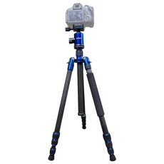 TRIOPO Oubao C-608S Treppiede portatile regolabile in fibra di carbonio con testa a sfera per fotocamera SLR