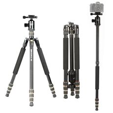 Tripod in lega di alluminio portatile regolabile TRIOPO 554 con testa a sfera D-2A per fotocamera SLR