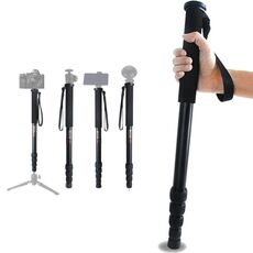 BEXIN P285-A Portable Travel Outdoor DSLR Camera Supporto per monopiede in lega di alluminio (nero)