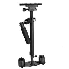 YELANGU S60N Stabilizzatore palmare in alluminio per videocamera DSLR videocamera DV (nero)