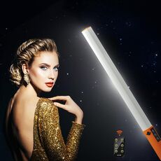 Luxceo Q508D Dual Color Temperature Temperature Photo LED Stick Video Lampada portatile LED Fill Light Lampada flash Lampada di illuminazione (arancione)