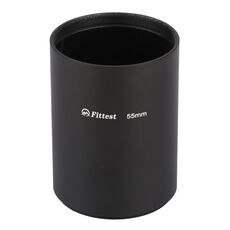 PIÙ ADATTO 55mm Tipo di filettatura tubo dritto Paraluce paraluce completamente in metallo per teleobiettivo medio