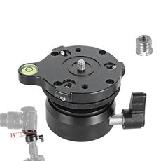 Bexin Dy-60n 3/8 pollici DUM DOME DOME TREPOD PROFESSIONALE LIQUIDING Panorama a 360 gradi Base di Panorama con livello bolla e adattatore a vite da 3/8 pollici