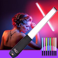 Luxceo Q508A 8 Colore foto Photo LED Stick Video Light impermeabile Palmare LED Lamp Light Lampada di illuminazione flash Lampada con telecomando