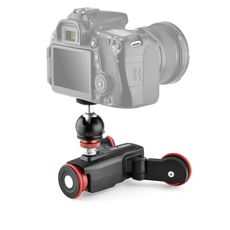 Yelangu L5 Slider Electric Track Slider a 3 ruote rotolamento Dolly Car con testa a sfera, carico: 3 kg (nero)