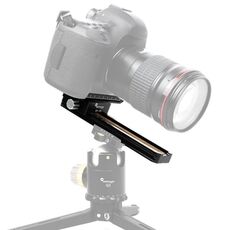 PIÙ FITTEST Supporto per piastra a sgancio rapido per treppiede con guida macro a 2 vie in alluminio da 180 mm di precisione