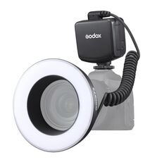 GODOX RING72 Macro Anello 48 LED Flash Light con 8 anelli adattatore di dimensioni diverse (nero)