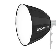 Badox P120H 120 cm Deep Parabolic Softbox Reflector Deffuser Studio Studio Scatola luminosa (Nero)