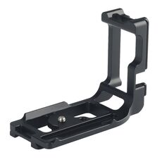 Supporto base staffa piastra a L a sgancio rapido verticale per Canon 5D Mark III (nero)