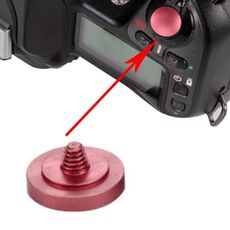 Pulsante di rilascio dell'otturatore della fotocamera in metallo universale, diametro: 11 mm, spessore: 2 mm (rosso)