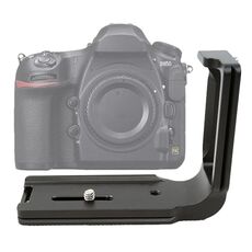 PIÙ FITTEST FLN-D850 Supporto di base per staffa a piastra a sgancio rapido verticale per Nikon D850 (nero)