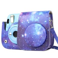Borsa per fotocamera serie dipinta con tracolla per Fujifilm Instax Mini 11 (splendente cielo stellato)