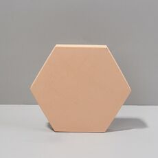 18 x 2 cm 2cm Esagono Cubo geometrico Cubo Solido Fotografia da studio Photo Sfondo Tavolo Tiro in schiuma Puntelli (Colore della carne)