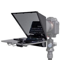 FEELWORLD TP2 Teleprompter portatile con anello adattatore per obiettivo telecomando Bluetooth per fotocamera reflex