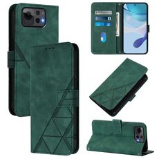 Per Asus Zenfone 12 Ultra Crossbody 3D Embossed Flip Custodia per telefono in pelle (verde)