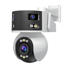SriHome SH055 Telecamera a cupola PTZ panoramica con obiettivo multi-obiettivo HD 5X e zoom ottico (spina AU)
