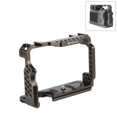 Stabilizzatore di gabbia per videocamera PULUZ per Sony A7 III & A7M3 / A7R3 & A7R III, senza manico (bronzo)