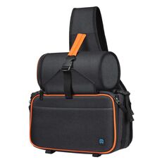PULUZ Triangolo Style SLR Borsa per Fotocamera Sling Zaino Impermeabile Borse a Tracolla Messenger con Borsa per Lenti Rimovibili (Nero)