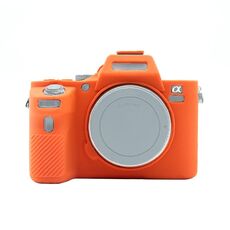 Custodia protettiva in silicone morbido PULUZ per Sony IlCE-7MII / 7SMII / 7RMII (arancione)