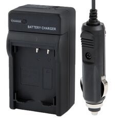 Caricabatteria da auto per fotocamera digitale per Canon NP-7L (nero)