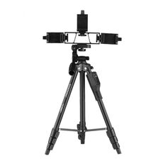 Yunteng VCT-6808 Bracket multi-telefono Supporto tripodetto con testa a sfera e telecomando