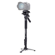 Yunteng VCCT-288 Treppied Mount Monopod con testa di trascinamento del fluido