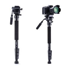 Yunteng VCT-558 Fotocamera Monopod + Testa del fluido Pan + Holder UniPod