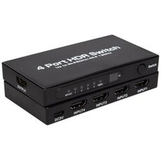 Q8-4 con telecomando HDMI 2.1 8K 60Hz Gaming Home Theater Switcher Adattatore 4x1, Spina: Spina USA