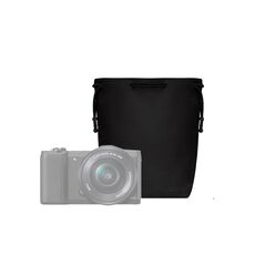 Sacchetto del coulisse della lente della borsa della fotocamera Baona, dimensioni: Piccolo (nero)
