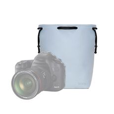 Sacchetto del coulisse della borsa della borsa della fotocamera di Baona, dimensione: grande (blu)