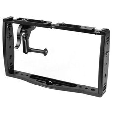 Diving Dual Handheld Grip Stabilizer Stabilizer Extension Phone Morsetto Telecamera Camera Rig Cage Custodia subacquea per Gopro Hero9 / 8/7, Colore: Blacket Black + Shutter