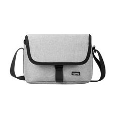 Borsa a tracolla BAONA BN-H013 Borsa a tracolla SLR Borsa di stoccaggio dell'obiettivo (grigio chiaro-sottile)