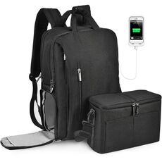 Caden L5 III Multifunzione Digital Digital Camera Dual Dual Should Backpack (nero)