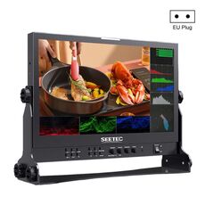 Seetec Atem156S 15,6 pollici 3G-SDI HDMI Full HD 1920x1080p Monitoraggio di trasmissione multi-camera (Plug UE)