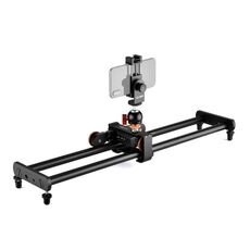 YELANGU L60E 60 cm Slide Rail Track + L4 Dolly a 3 ruote con morsetto e palla